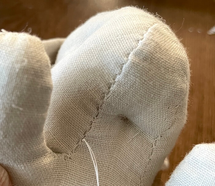 目の付け方｜うさぎのぬいぐるみの作り方