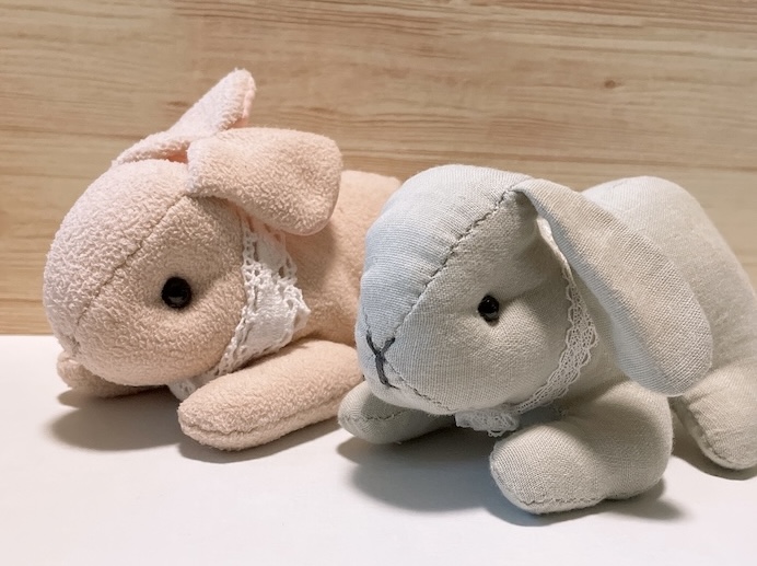 立ち耳と垂れ耳｜無料型紙でぬいぐるみの作り方