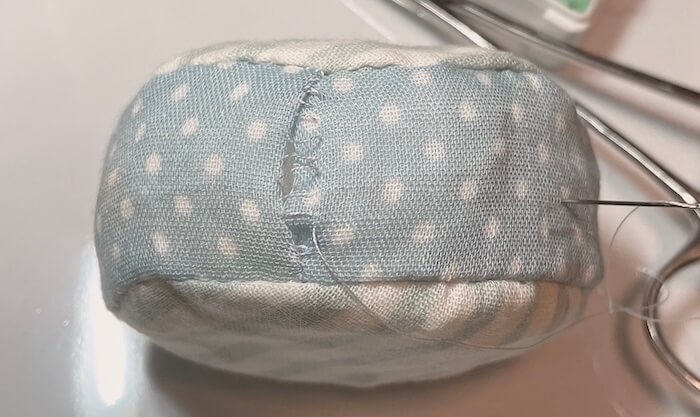 ぬい用クッション 返し口のとじ方