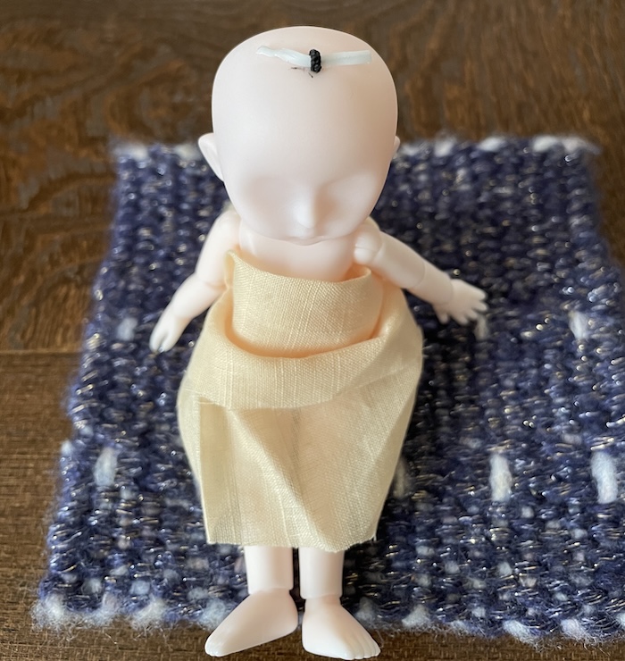 ダイソードールボディにセリアのドールヘッドをつける 頭の処理