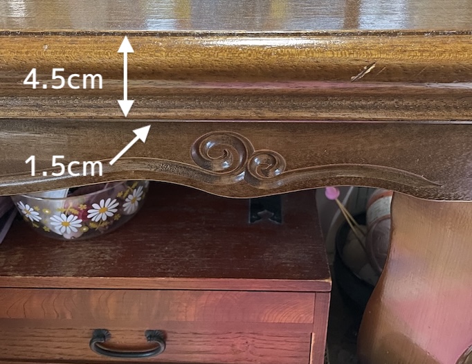 アーム式刺繍スタンド　クランプとテーブルの厚さに注意！