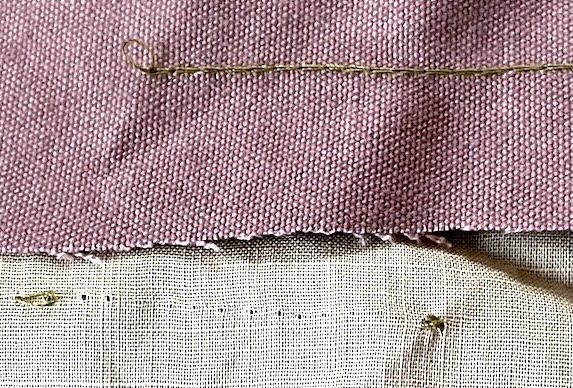 ハンディミシンの縫い目