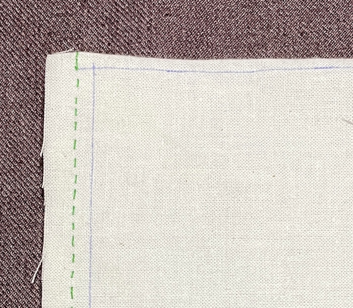 端を縫った布｜ぬいぐるみ用布団の作り方