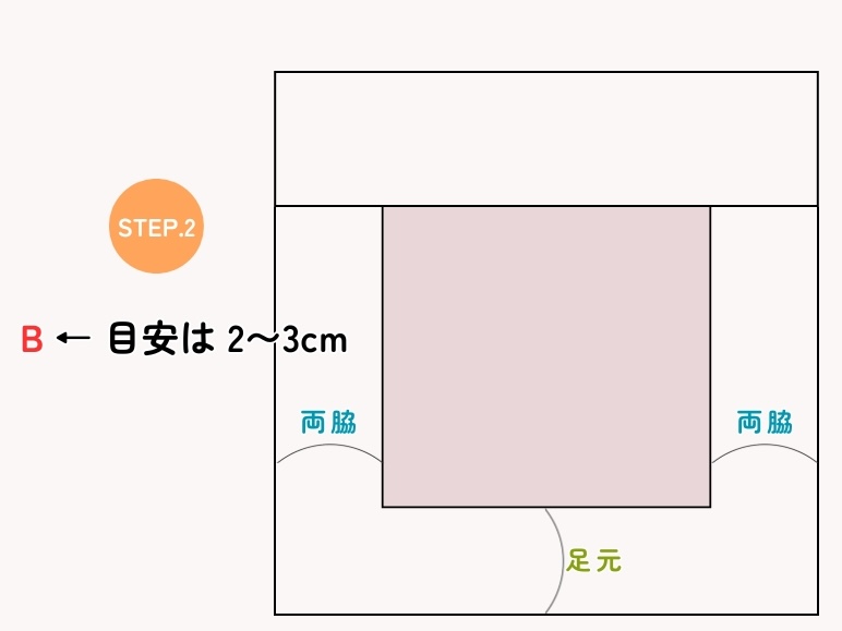 ぬいぐるみ用掛け布団の型紙説明