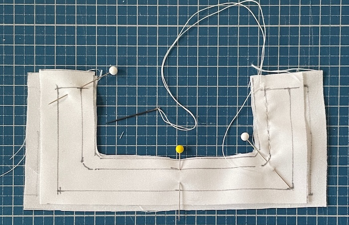 ぬいぐるみ用掛け布団の作り方 見返しをつける