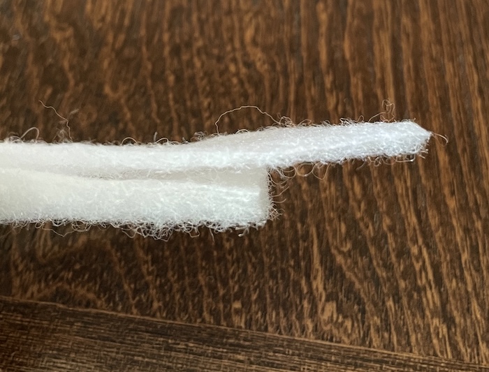 キルト芯の厚さの比較